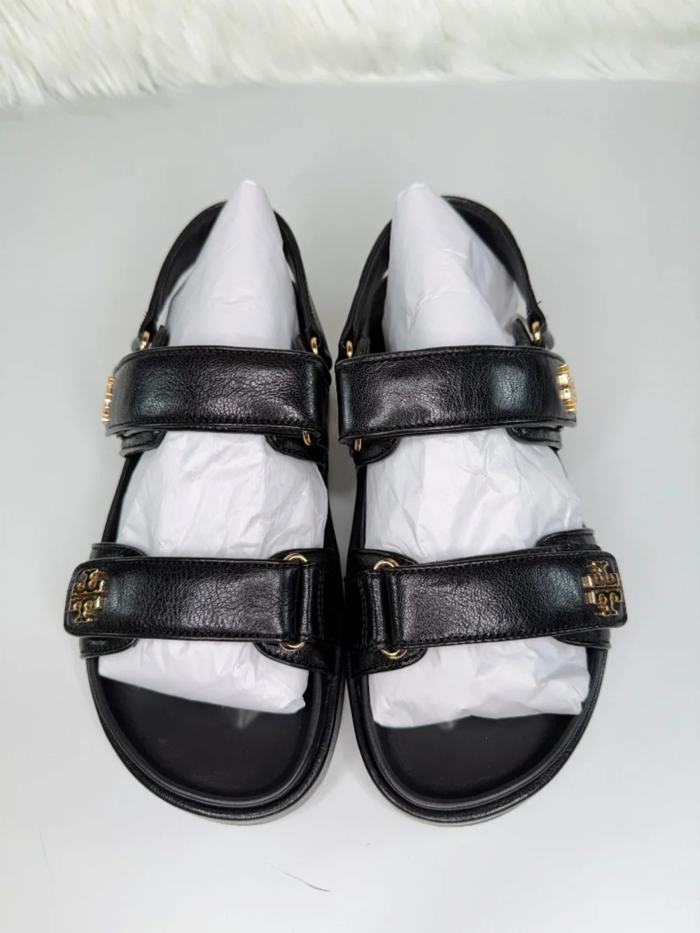 Tory Burch Women's Kira Leather Sport Sandals - Black